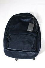 Zaino zara velluto blu - zaino,