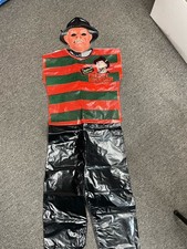 Vintage 1987 Freddy Krueger Costume Collegeville Large NOES Horror