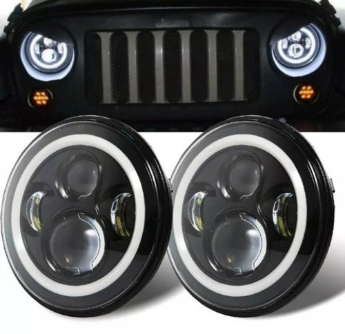 Fari led h4 per jeep - 7",