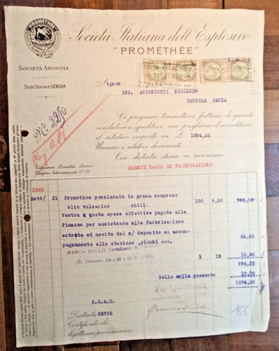 1925 genova fattura - 1925,