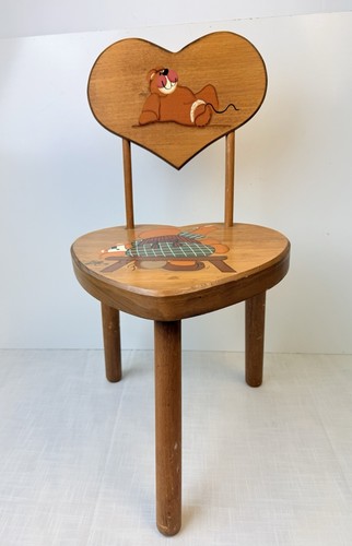 Sedia bambino vintage legno - sedia,