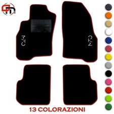 QUEMAR Kit Tappetini Auto per Alfa Romeo MITO dal 2008 Set Tappeti con 2 Ricami