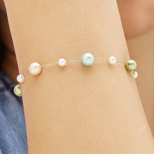 Sagapo bracciale con perle - bracciale,