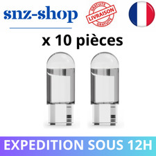 10x T10 W5W LED Ampoule Bulb 6000K Blanc,Non Anti Erreur, Veilleuse Auto Canbus