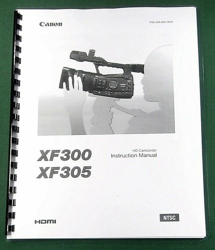 Canon xf300 xf305 manuale - canon,