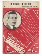 Spartito UN ISTANTE A TOLOSA Paolo Martino 1953 Sheet FISARMONICA accordion
