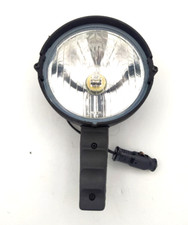 FARO DA LAVORO ROTONDO SPOT PORTATILE NERO IN PLASTICA ANTIURTO 12V CON CAVO 6M.