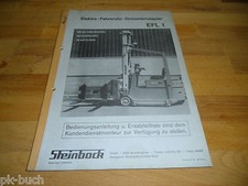 Manuale di Istruzioni Stapler Dreiseiten Muletto Forklift Capricorno Efl 1
