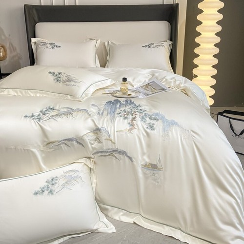 Set lenzuola lusso ricamo - set,