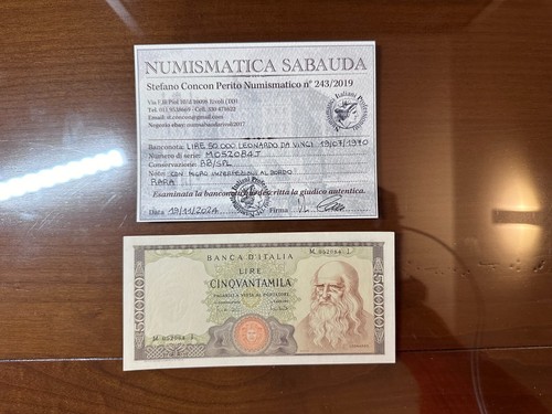 Banconota lire 50000 leonardo - lire,