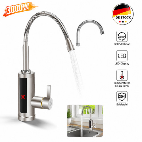 Rubinetto scaldabagno led - rubinetto,