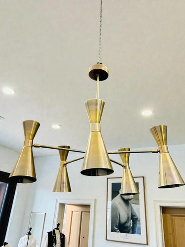 Lampadario sputnik ottone - in,