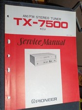 Pioneer TX-7500 KCU Manuale di