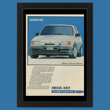 Anni ' 80  * Pubblicità Originale "Ford, Fiesta XR2” Cornice