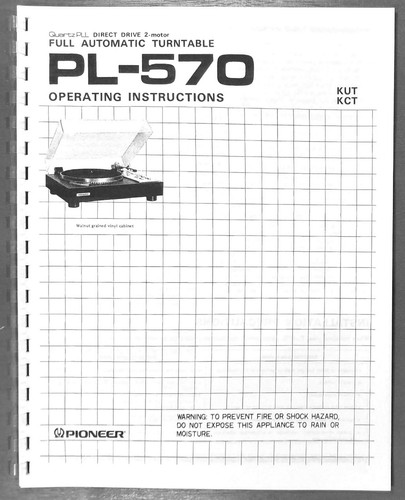 Pioneer 570 giradischi - pioneer,