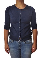 Cardigan donna Pink Memories senza collo. Blu 1794