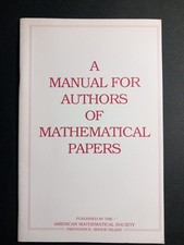 A manual for Authors of