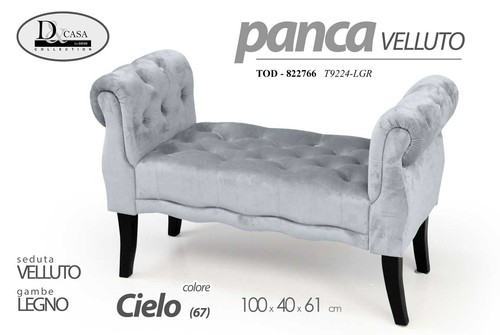 Panca sedia velluto camera - velluto,