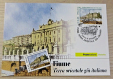 CARTOLINA FILATELICA FIUME TERRA ORIENTALE GIA' ITALIANA TRIESTE CENTRO
