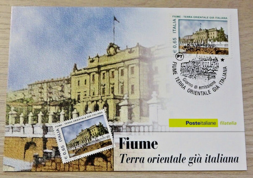 Cartolina filatelica fiume - cartolina,