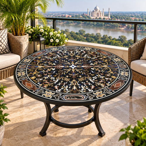 Mosaico floreale tavolo - floreale, 36"