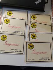 7 Rare Etichette Gragnano Produzione Dei Vigneti Di Lettere Vino Pubblitarie
