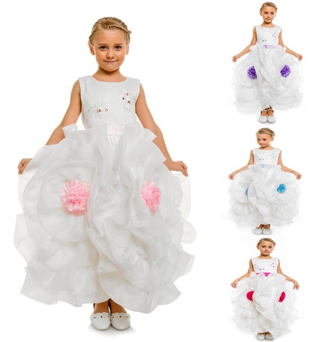 Abito sfilata bambina fiori - abito,