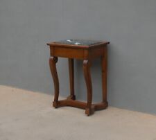 Console in noce con cassetto mobile da ingresso con piano in marmo, '800!