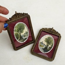 Quadretto antico vintage ovale