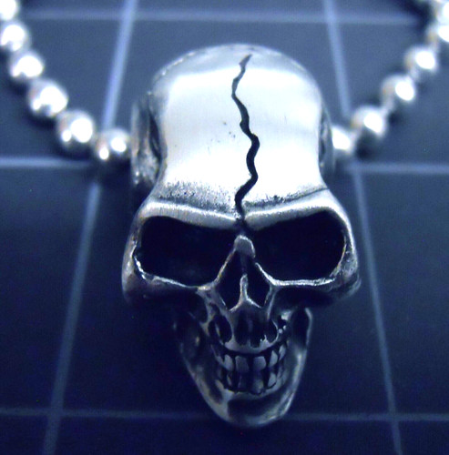 Collana teschio ciondolo - teschio, 3d