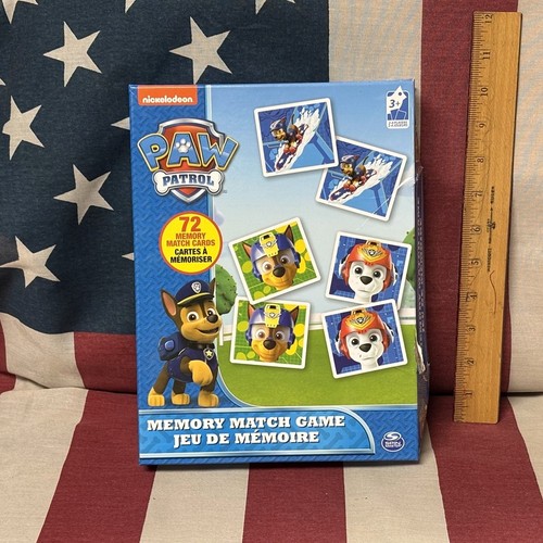 Paw patrol memory match game - paw,