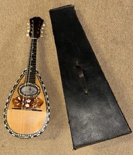 Antica ciotola italiana con custodia retro 8 corde mandolino finta tartaruga madreperla