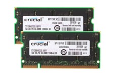 2 GB Crucial 2X 1 GB PC2700