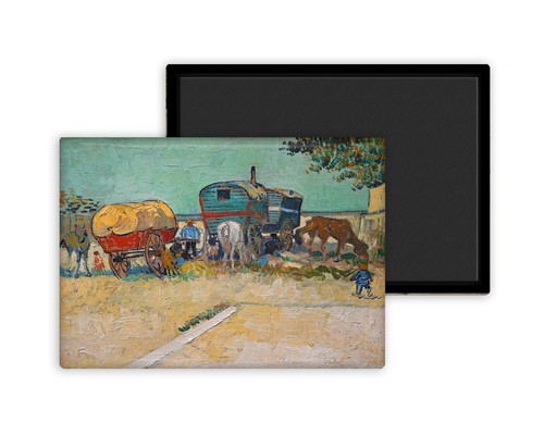Les roulottes campement - les, de