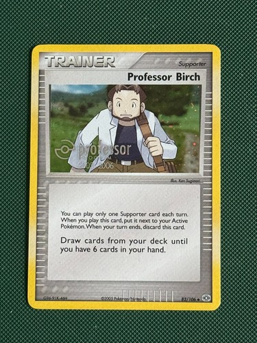 Pokemon card professor - pokemon, birch