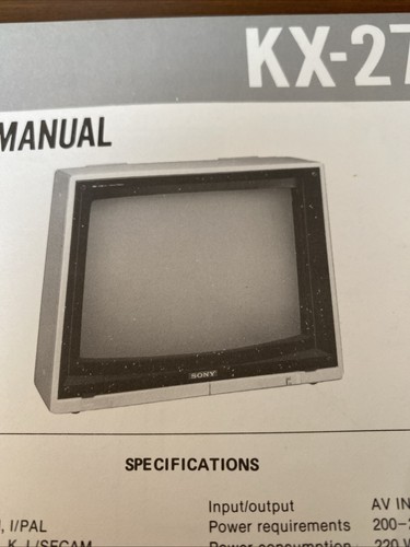 27ps1 sony trinitron - sony,