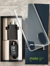 Caricatore, Cavetto USB e Cover trasparente posteriore per Motorola Moto g 62 5G