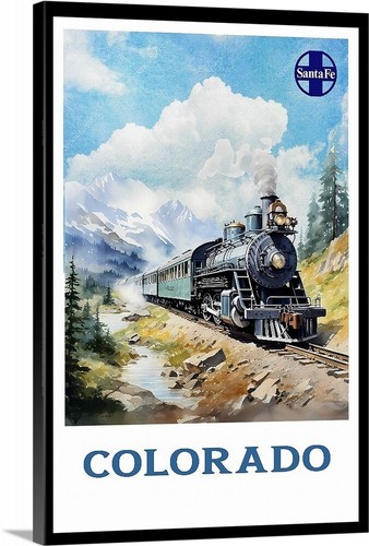 Poster viaggio retrò santa - da,
