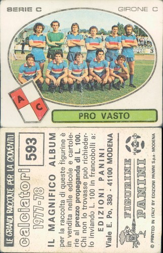 Pro vasto squadra - , *figurina