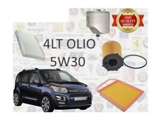 KIT TAGLIANDO 4 FILTRI + 4LT OLIO 5W30 CITROEN C3 PICASSO 1.6 HDI 