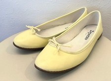 Repetto Ballerine Ballerine Pelle Giallo Crema EU40/US9 Scarpe Donna Autentiche Popolari