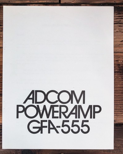 Adcom gfa 555 amplificatore - gfa-555,