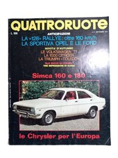 QUATTRORUOTE SETTEMBRE 1970 N.9 (177) ANNO XV SIMCA 160 180 CHRYSLER +moto MV
