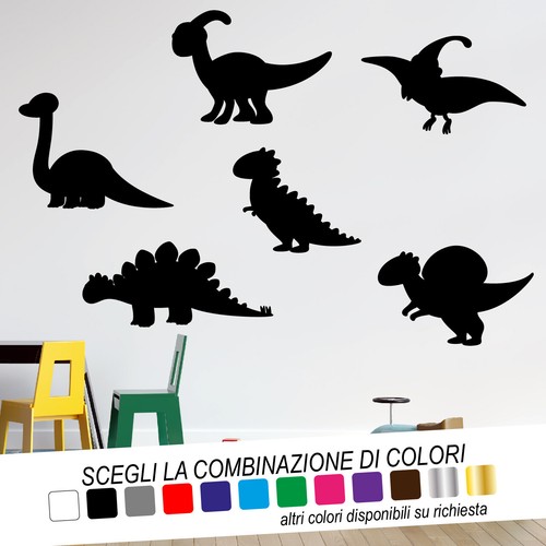 Dinosauri 15cm adesivi - dinosauri,