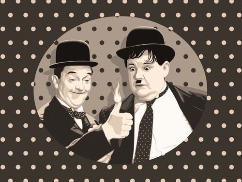 Pop art laurel hardy - pop,