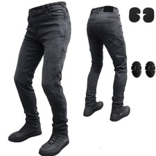 Jeans pantaloni moto con