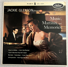 Jackie Gleason Music, Martinis, & Memories Pt 1 EP 10" 1954 Cap HI 509 NM Rare