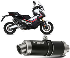 Scarico Storm by Mivv Gp Nero acciaio inox per Honda X-adv 750 2017 > 2026