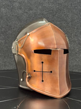 Elmetto Barbuta Nero e Rame -