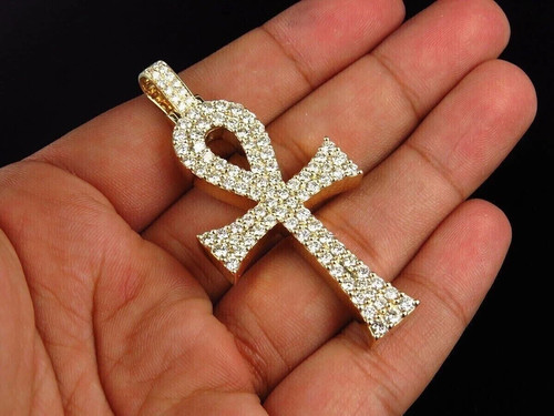 Ciondolo ankh croce tonda - ankh,